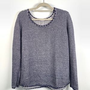 Cecil Damen Womens XXL‎ Blue/White Striped Pullover